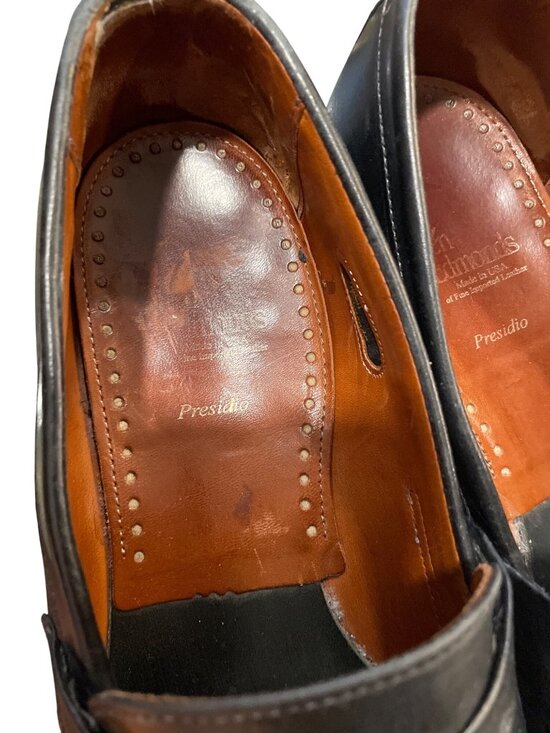 Allen Edmonds Presidio mens black leather slip loafers sz 12B SKU 10-218 main image 15